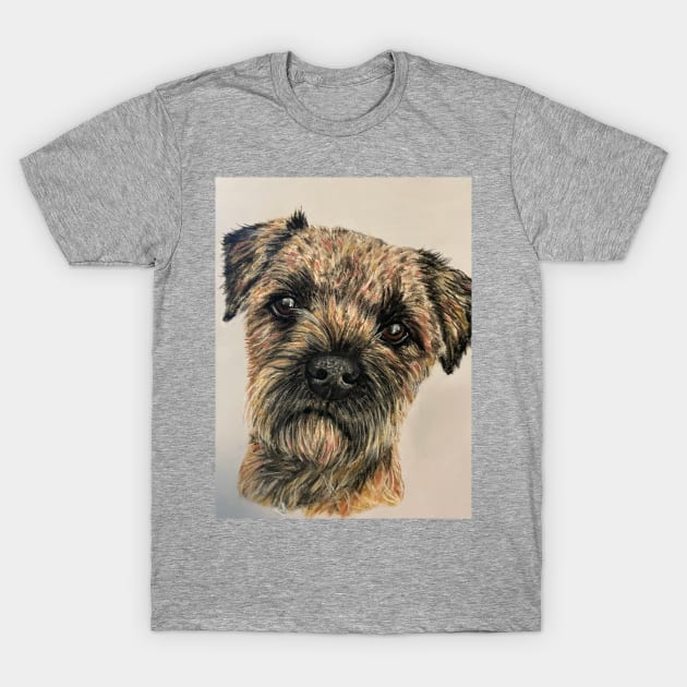 Border Terrier T-Shirt by Merlinsmates